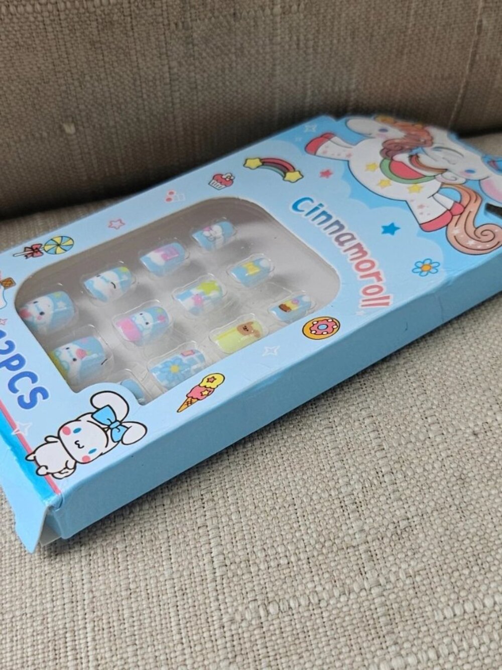 Cinnamoroll Girls Nails Press On Nails 12 PCS Multi Color Nail In a box Unbrand - Picture 5 of 9